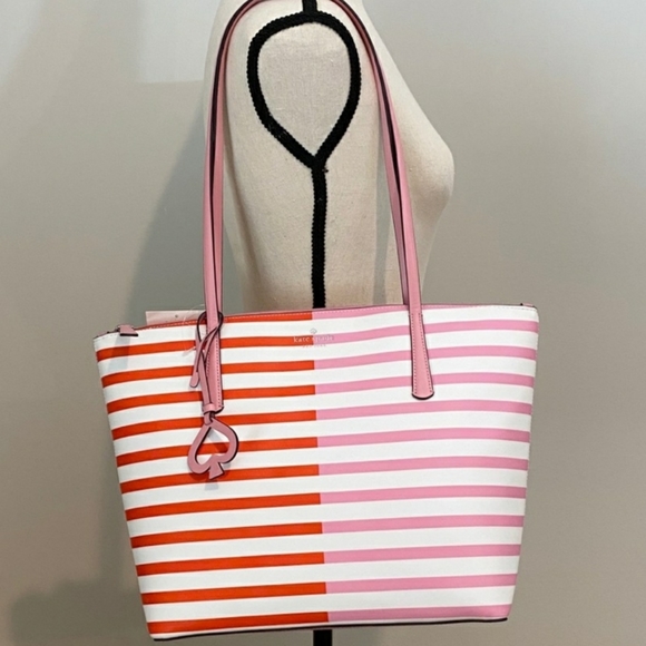 Kate Spade Large Stripe Tote - Picture 4 of 7